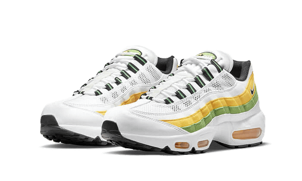 Air Max 95 Essential White Green Apple Tour Yellow