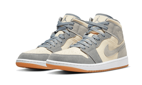 Air Jordan 1 Mid Coconut Milk Particle Grey