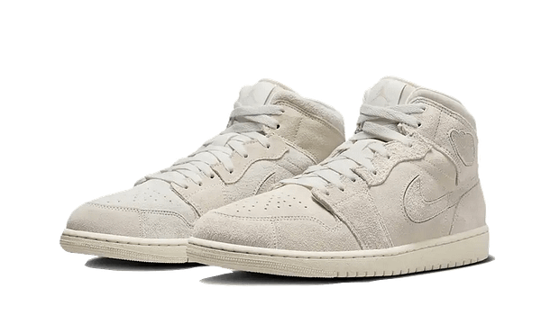 Air Jordan 1 Mid Craft Suede Ivory