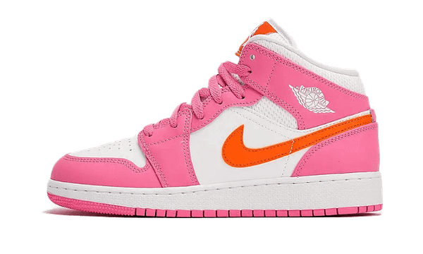 Air Jordan 1 Mid Pinksicle Safety Orange