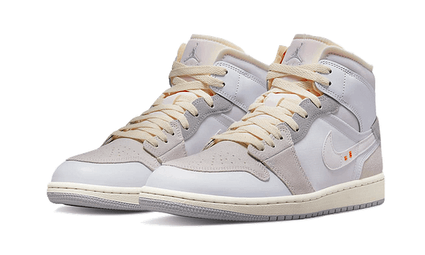 Air Jordan 1 Mid Se Craft Inside Out White Grey