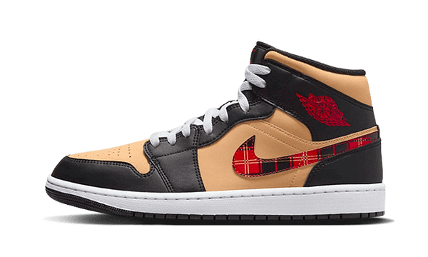 Air Jordan 1 Mid Se Tartan Swoosh