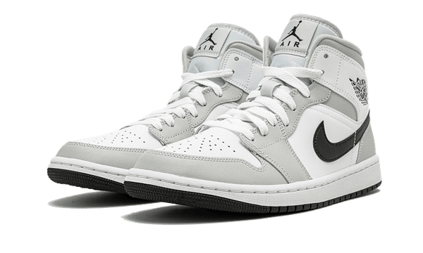 Air Jordan 1 Mid White Light Smoke Grey