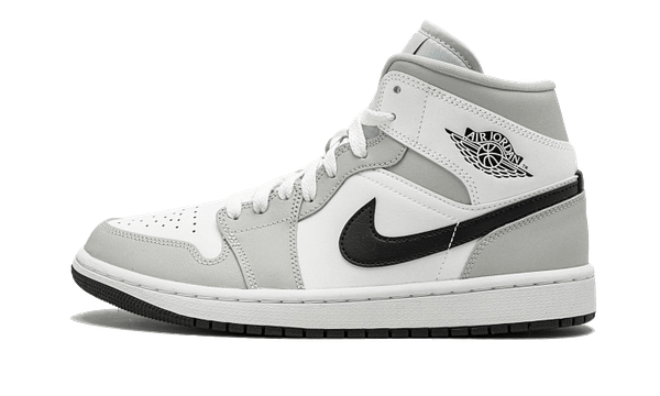 Air Jordan 1 Mid White Light Smoke Grey