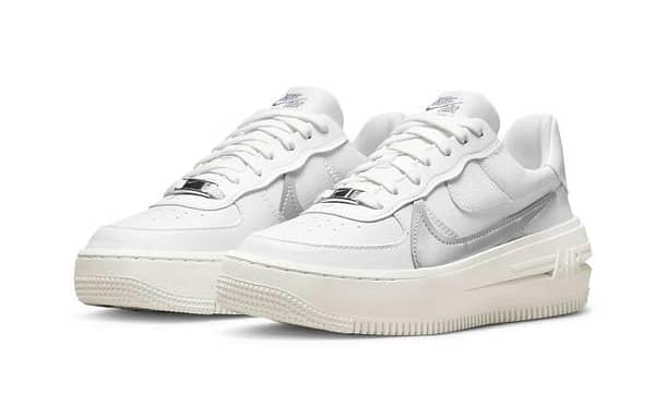 Air Force 1 Low Platform Summit White Metallic Silver