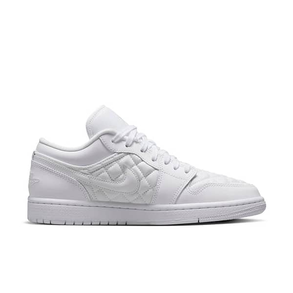 Air Jordan 1 Low 'Triple White Quilted' Wmns