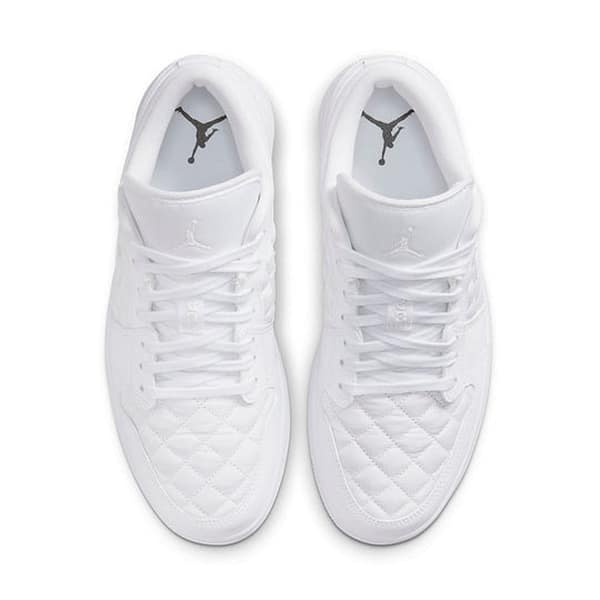 Air Jordan 1 Low 'Triple White Quilted' Wmns