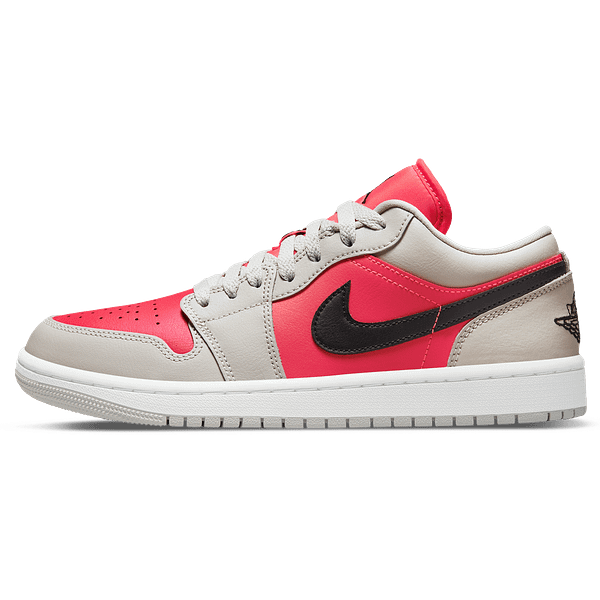 Air Jordan 1 Low Wmns 'Light Iron Ore Siren Red'