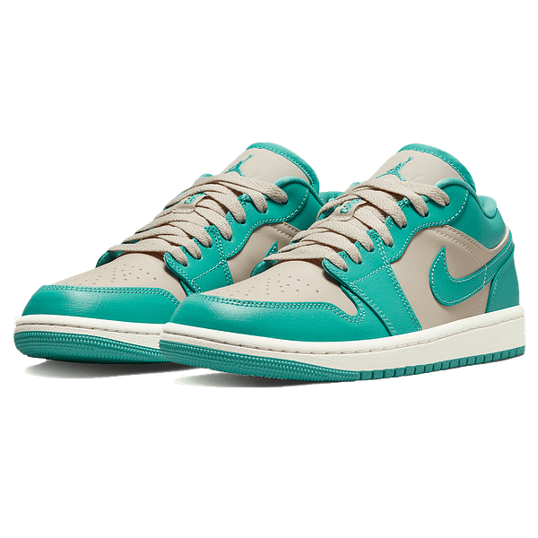 Air Jordan 1 Low Wmns 'Tropical Teal Sandy Beige'