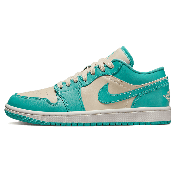 Air Jordan 1 Low Wmns 'Tropical Teal Sandy Beige'