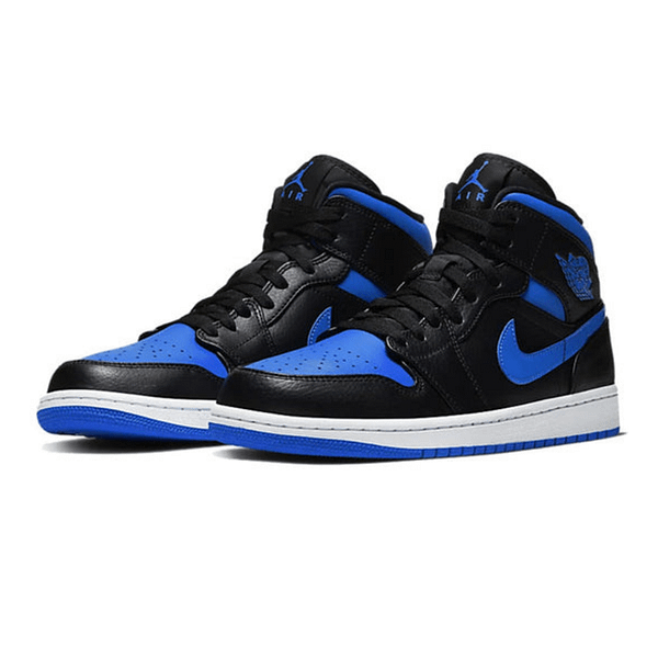 Air Jordan 1 Mid 'Black Hyper Royal'