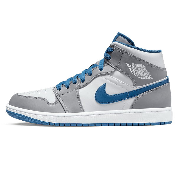 Air Jordan 1 Mid 'Cement True Blue'