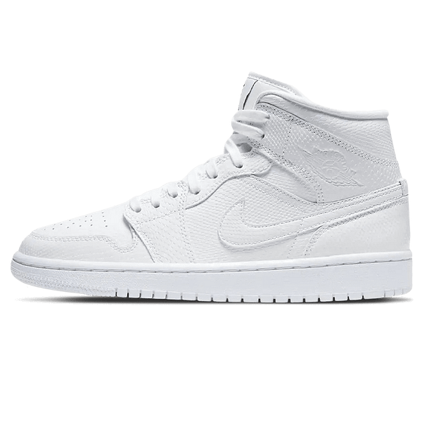 Air Jordan 1 Mid Wmns 'White Snakeskin'