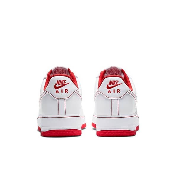 Nike Air Force 1 '07 'Contrast Stitch - White University Red'