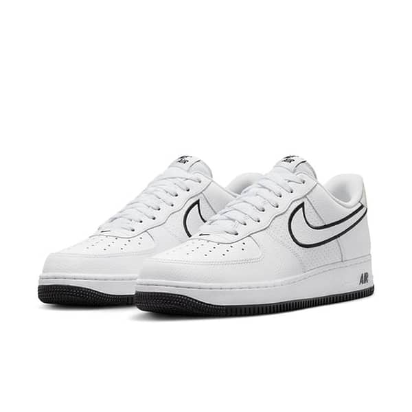 Nike Air Force 1 '07 'Embroidered Swoosh - White Black'