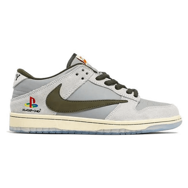 Nike Dunk Low X Travis Scott X Playstation 'Gray White'